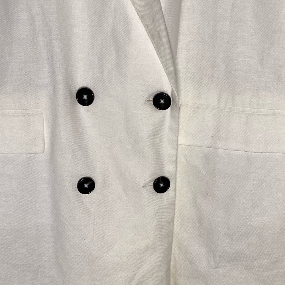 ASOS White Linen Blazer – Size 12 – NWT – Lightweight Summer Layer - Picture 2 of 6